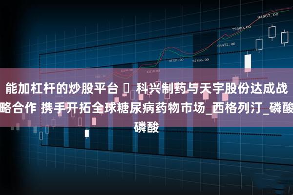 能加杠杆的炒股平台 ‌科兴制药与天宇股份达成战略合作 携手开拓全球糖尿病药物市场_西格列汀_磷酸